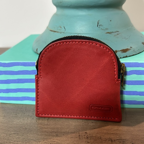 Vintage Coach Zipper Coin Case HTF!! - Picture 2 of 8